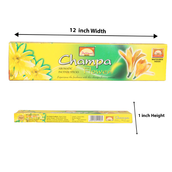 Parimal Champa Flower Aromatic Incense Sticks - 90 Gms | Agarbathi/ Agarbatti/ Scent Sticks For Pooja