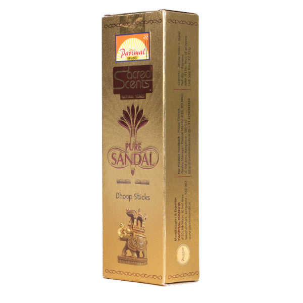 Parimal Sacred Scents Pure Sandal Dhoop Sticks - 45 Gms | Dhoop Batti/ Sambrani Dhoop for Pooja