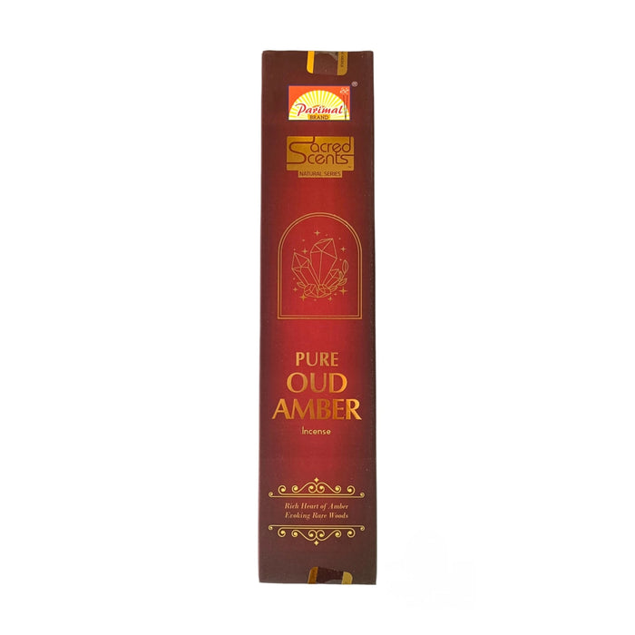 Parimal Pure Oud Amber Incense Sticks | Agarbatti/ Sacred Scents Agarbathi for Pooja