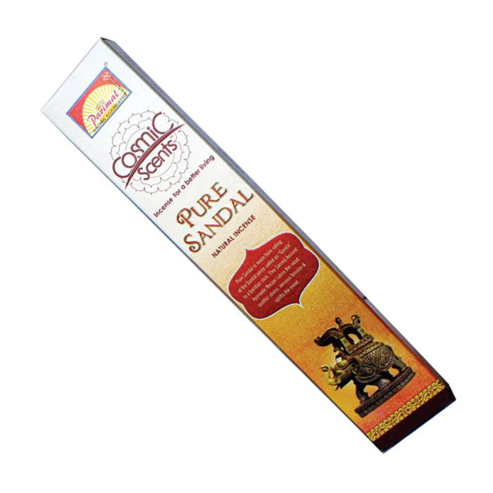 Parimal Cosmic Scents Pure Sandal Natural Incense Sticks - 16 Gms | Agarbatti/ Agarbathi for Pooja