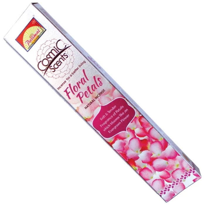 Parimal Cosmic Scents Floral Petals Natural Incense Sticks - 16 Gms | Agarbatti/ Agarbathi for Pooja
