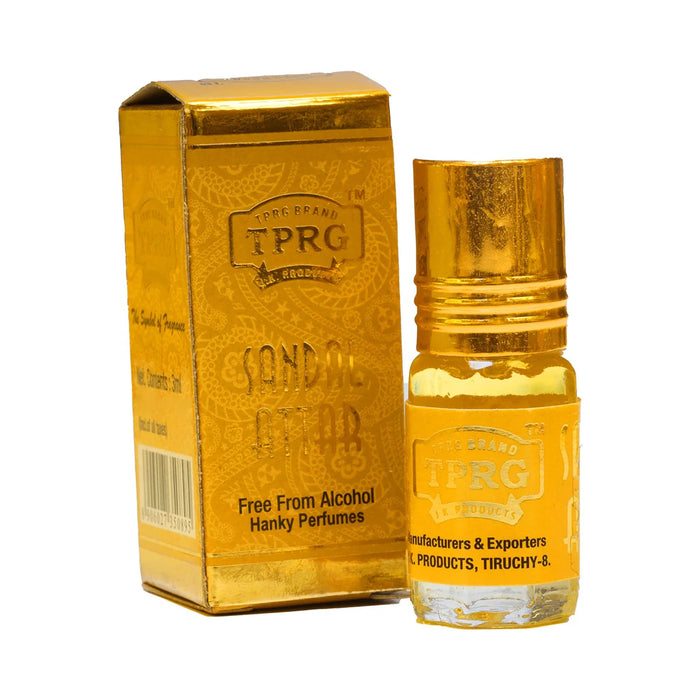 Tprg Sandal Attar - 3 Ml | Chandan Perfume/ Chandan Attar for Pooja