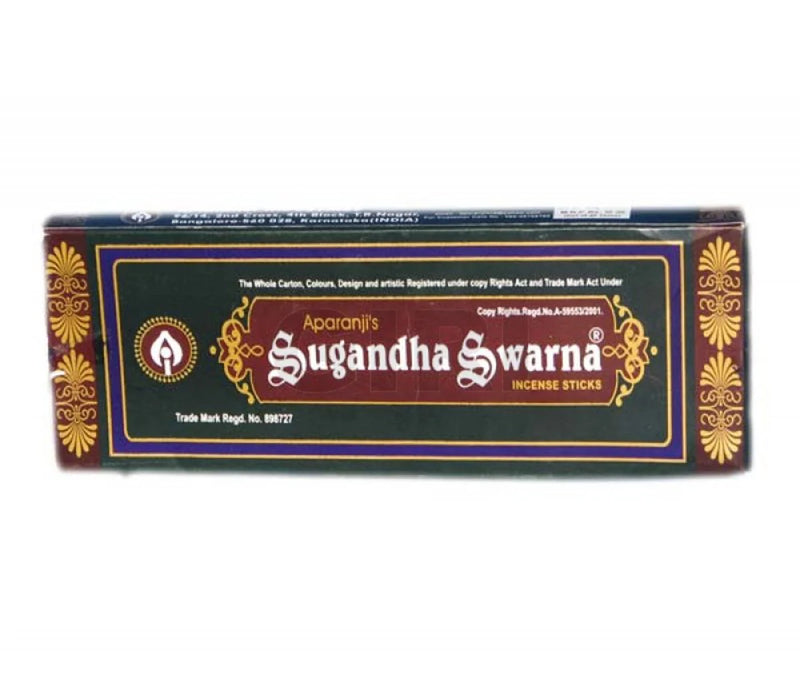 Aparanji Sugandha Swarna Incense Sticks - 30 Gms | Fresh Fragrance Agarbathi/ Agarbatti for Pooja