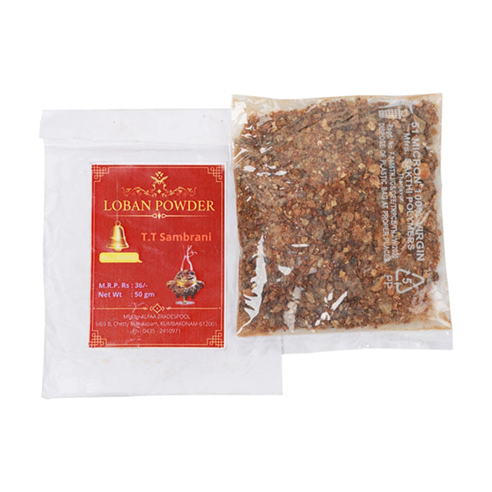 Bell TT Loban Sambrani Powder - 50 Gms | Guggal Powder/ Dhoop Powder/ Loban Powder For Pooja