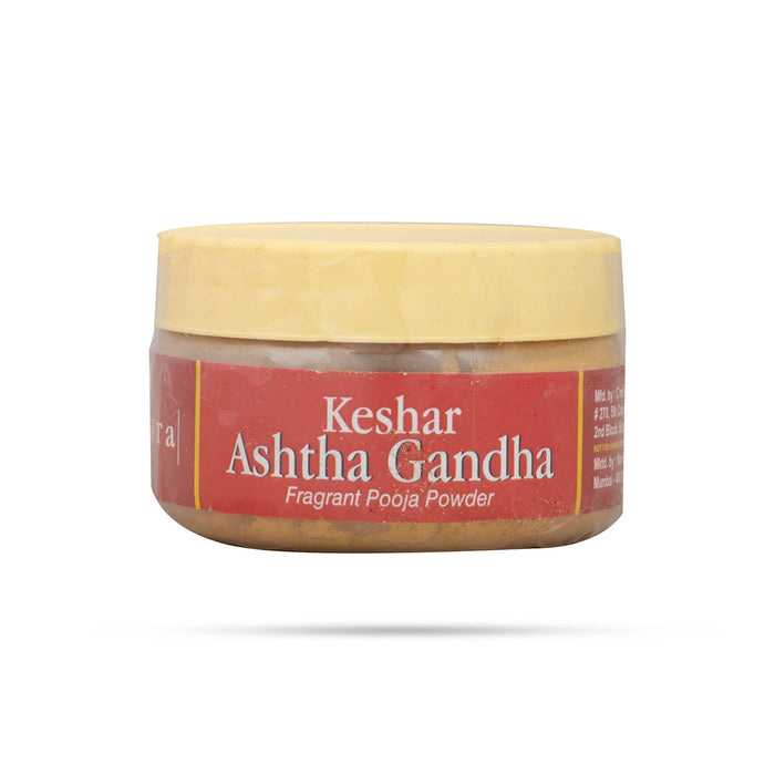 Nandita Keshar Ashtha Gandha Fragrant Pooja Powder - 50 Gms | Sandal Powder/ Chandan Tika for Pooja