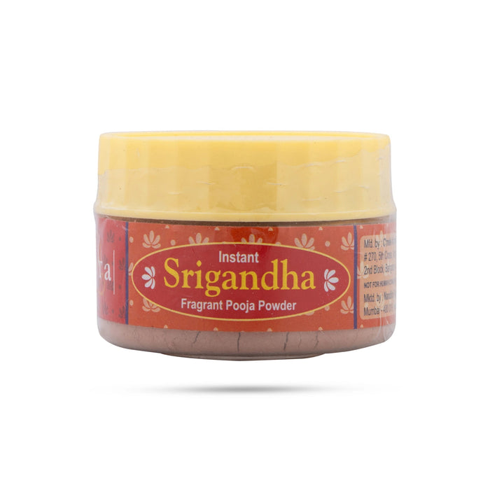 Srigandha Instant Fragrant Pooja Powder - 20 Gms | Chandan Tika/ Sandal Powder for Abhisheka
