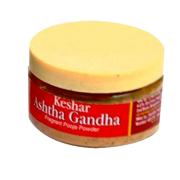 Nandita Keshar Ashtha Gandha Fragrant Pooja Powder - 20 Gms | Chandan Wood Powder/ Sandalwood Powder for Pooja
