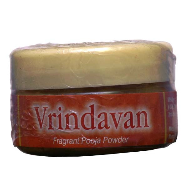 Nandita Vrindavan Fragrant Pooja Powder - 20 Gms | Chandan Tilak/ Sandal Powder for Home