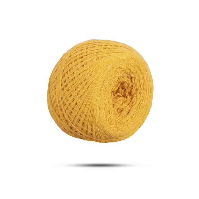 Cotton Thread | Yarn/ Muppiri Nool/ Yellow Colour Cotton String for Pooja