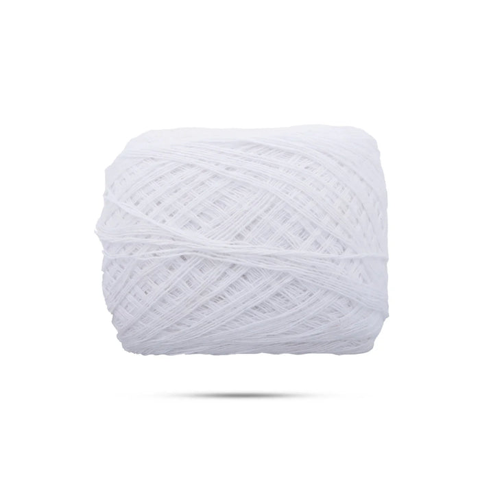 Cotton Thread | Yarn/ Muppiri Nool/ White Colour Cotton String for Pooja