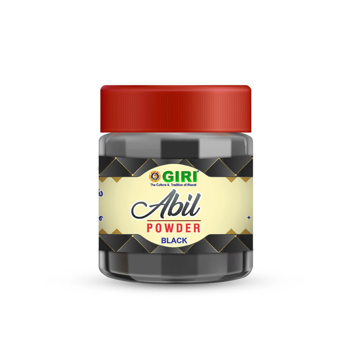 Giri Abil Powder - 50 Gms | Black Colour Abil Powder for Pooja