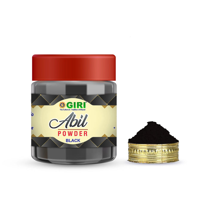Giri Abil Powder - 50 Gms | Black Colour Abil Powder for Pooja