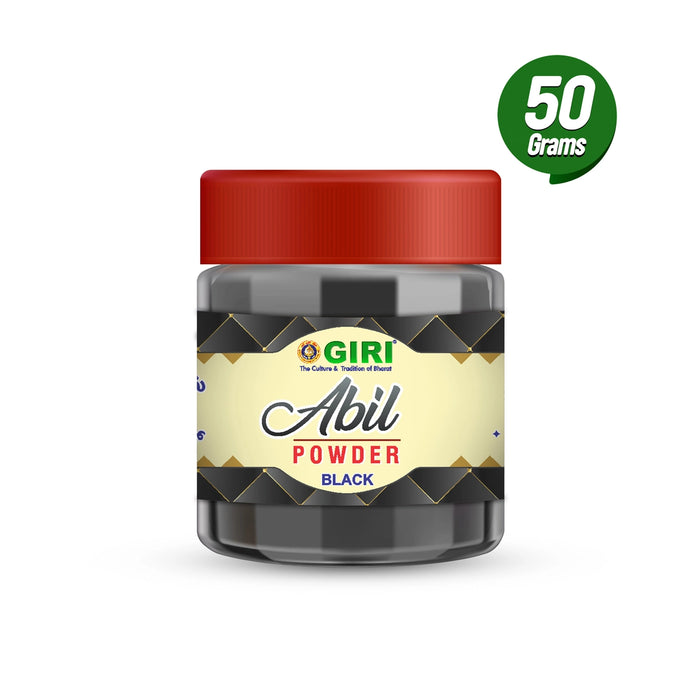 Giri Abil Powder - 50 Gms | Black Colour Abil Powder for Pooja