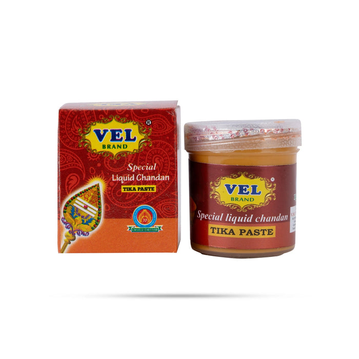 Vel Special Liquid Chandan Tika Paste - 70 Gms | Chandan Paste/ Sandalwood Paste For Daily Pooja