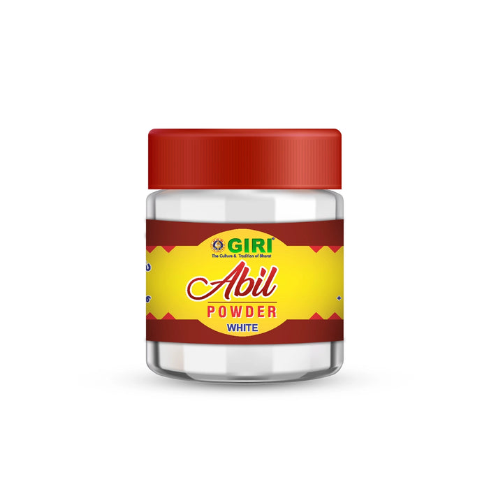 Giri Abil Powder - 50 Gms | White Colour Abil Powder for Pooja