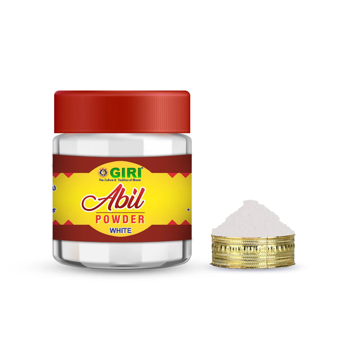 Giri Abil Powder - 50 Gms | White Colour Abil Powder for Pooja