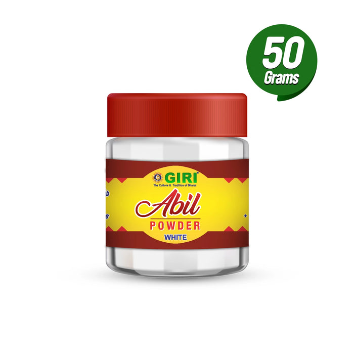 Giri Abil Powder - 50 Gms | White Colour Abil Powder for Pooja