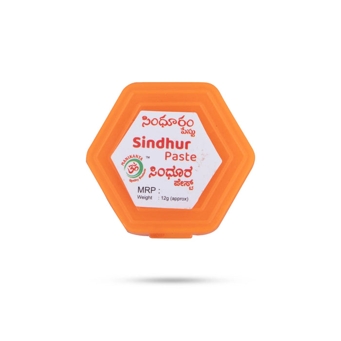 Sindhur Paste - 12 Gms | Kumkum Tilak/ Sindoor Paste For Pooja And Tilak