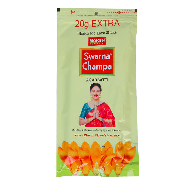 Moksh Swarna Champa Incense Sticks - 90 Gms | Agarbathi/ Agarbatti for Pooja