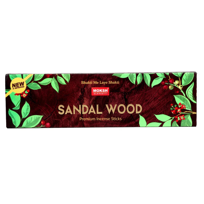 Moksh Sandal Wood Premium Incense Sticks | Agarbatti/ Agarbathi for Pooja