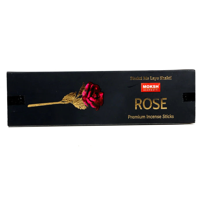 Moksh Rose Premium Incense Sticks | Agarbathi/ Agarbatti for Pooja