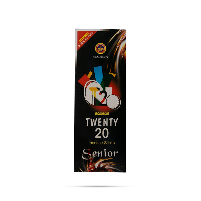 Gangas Twenty 20 Senior Incense Sticks - 50 Gms | Agarbathi/ Agarbatti/ Scent Sticks For Pooja
