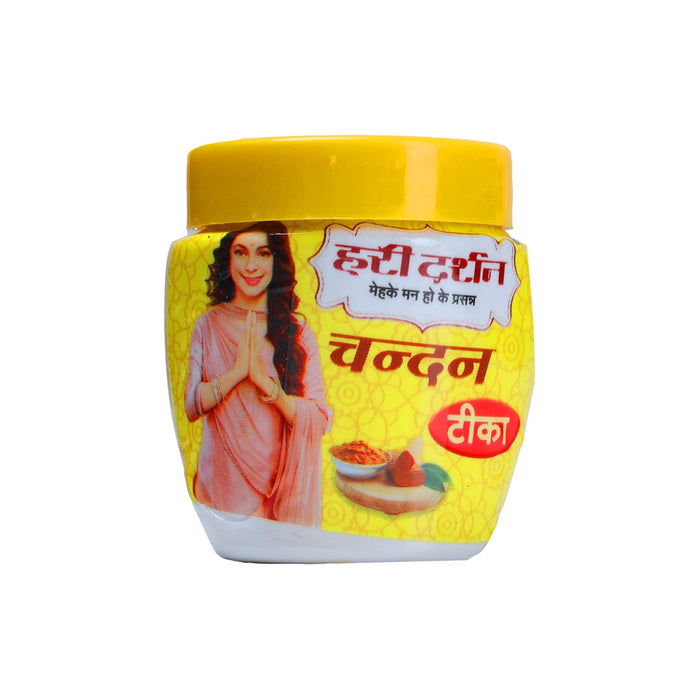 Hari Darshan Pure Kumkum Chandan Tika - 40 Gms | Chandanwood Tika/ Sandalwood Tika For Pooja And Tilak