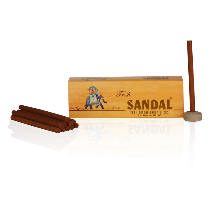 Fresh Sandal Dhoop Sticks - 40 Gms | Pure Chandan Dhoop Batti/ Dhup Agarbatti for Pooja