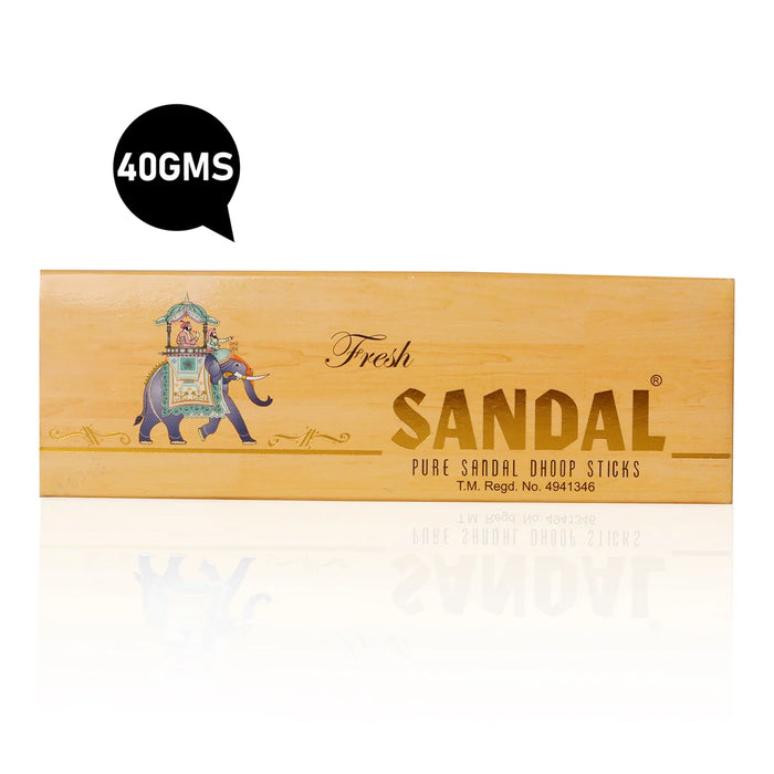 Fresh Sandal Dhoop Sticks - 40 Gms | Pure Chandan Dhoop Batti/ Dhup Agarbatti for Pooja