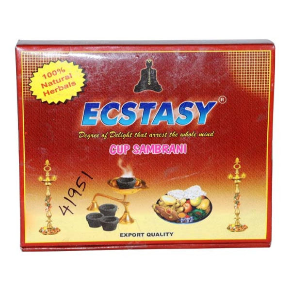 Ecstasy Sambrani Cup - 12 Pcs | Guggal Dhoop/ Sambrani Dhoop/ Dhoop Sambrani For Pooja