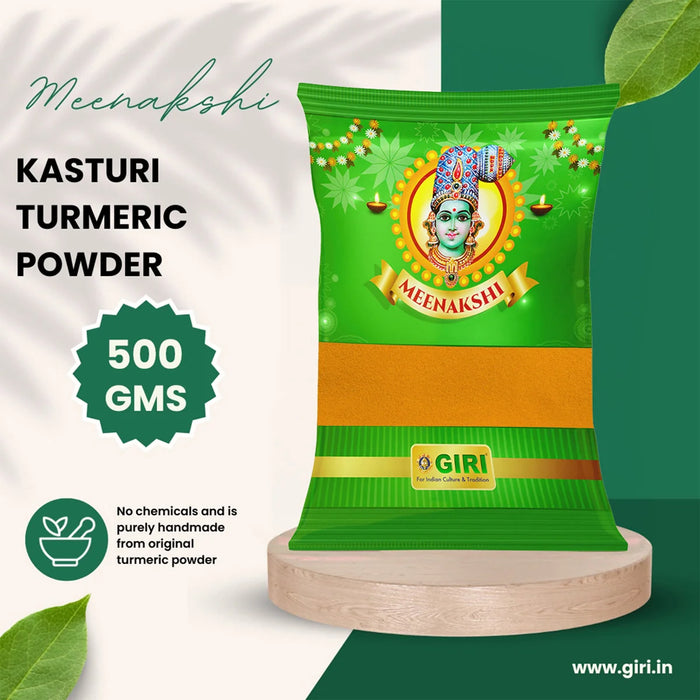 Giri Kasturi Turmeric Powder | Kasturi Haldi Powder/ Yellow Colour/ Kasturi Powder for Pooja