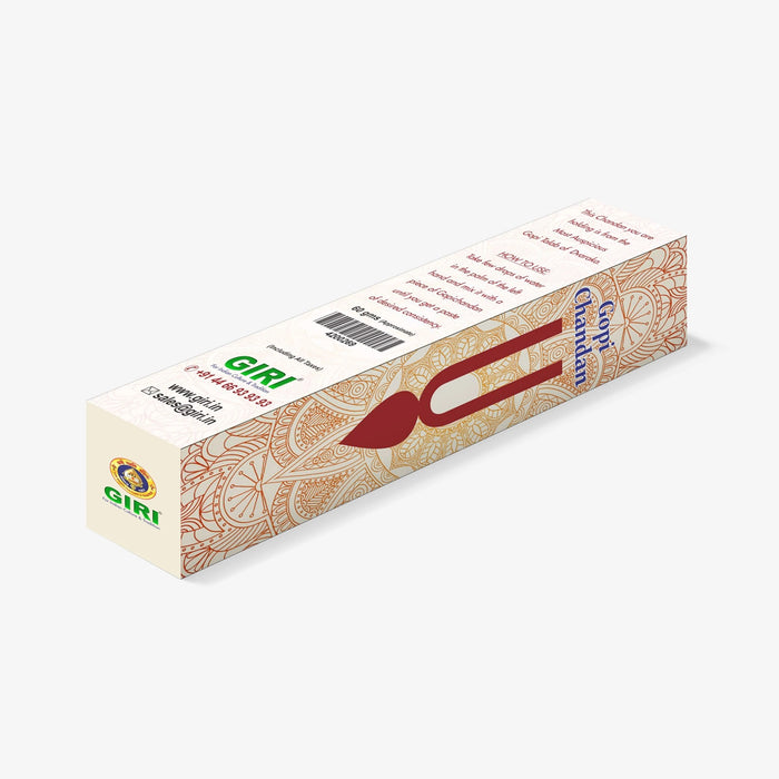 Giri Gopi Chandan Long Sticks - 60 Gms | Namakatti/ Thiruman/ Srichurnam/ Holy Stick for Tilak