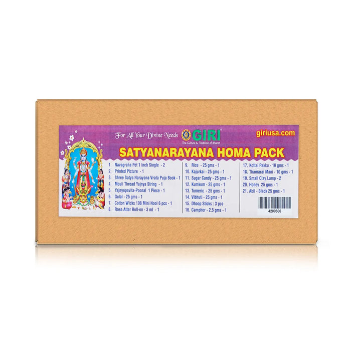 Satyanarayan Puja Kit | Satyanarayan Pooja Items/ Pooja Samagri Set for Performing Traditional Satyanarayan Puja