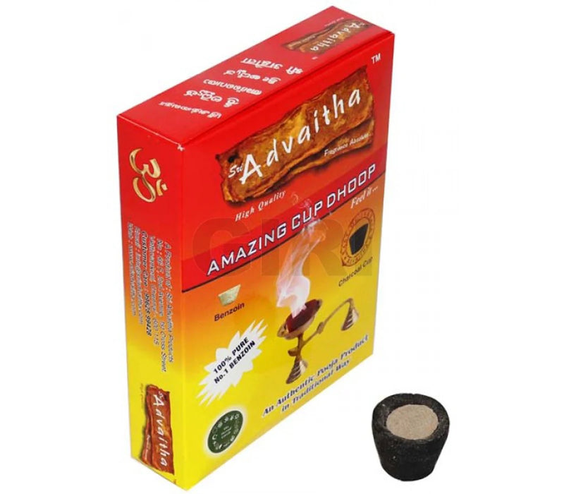 Advaitha Amazing Cup Dhoop - 12 Pcs | Loban/ Guggal/ Sambrani for Pooja