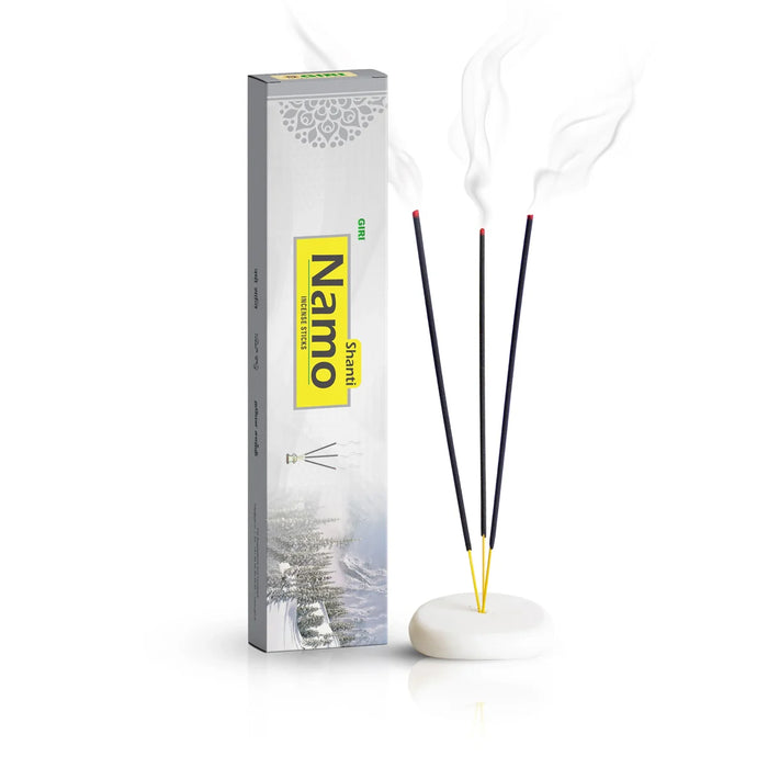 Giri Namo Shanthi Incense Sticks - 10 Sticks | Fresh Fragrance Agarbathi/Agarbatti for Pooja