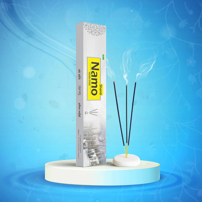 Giri Namo Shanthi Incense Sticks - 10 Sticks | Fresh Fragrance Agarbathi/Agarbatti for Pooja