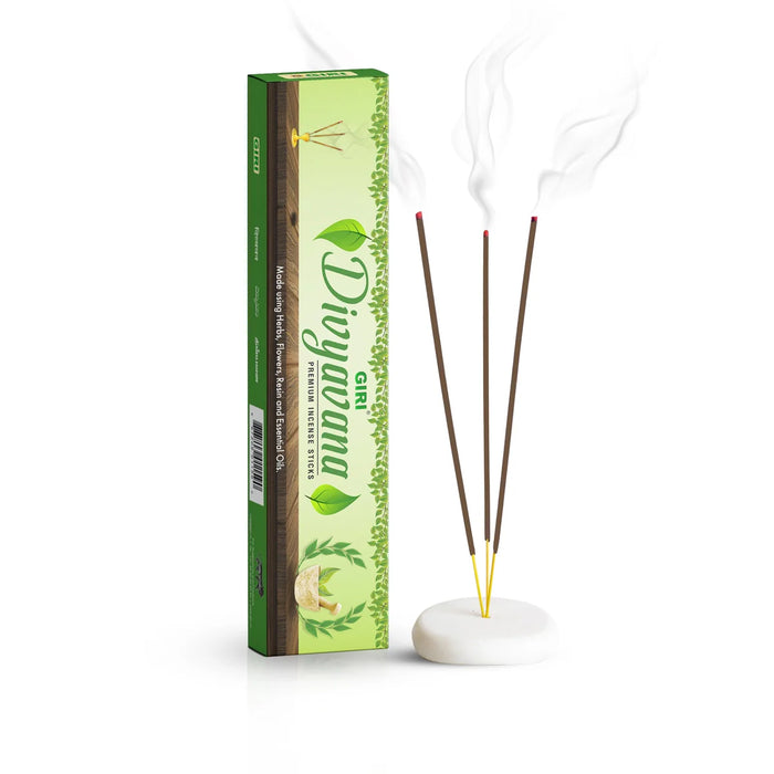 Giri Divyavana Premium Incense Sticks - 50 Gms | Herbs, Flowers, Resin & Essential Oil/ Agarbathi for Pooja