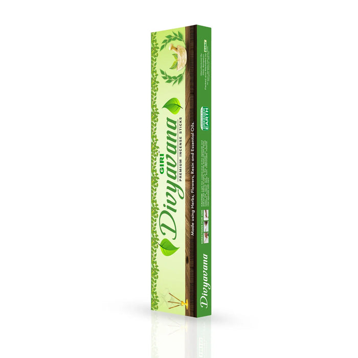 Giri Divyavana Premium Incense Sticks - 50 Gms | Herbs, Flowers, Resin & Essential Oil/ Agarbathi for Pooja