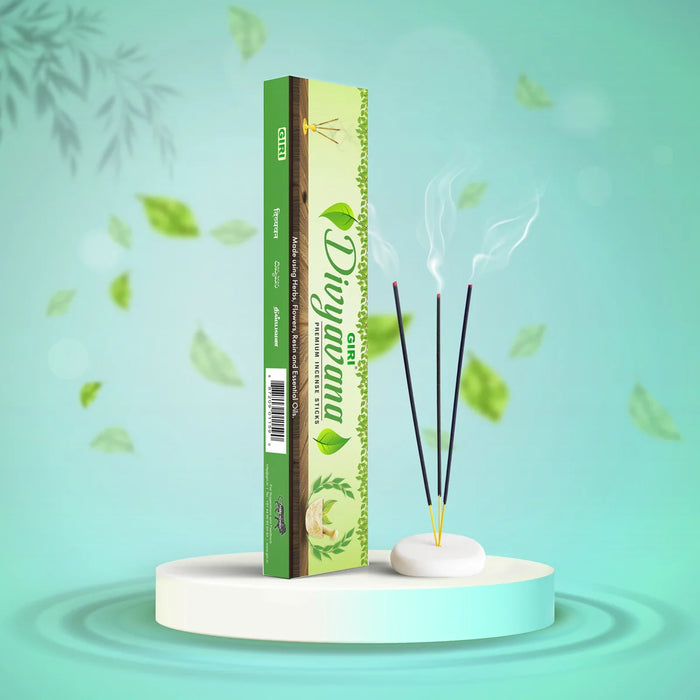 Giri Divyavana Premium Incense Sticks - 50 Gms | Herbs, Flowers, Resin & Essential Oil/ Agarbathi for Pooja