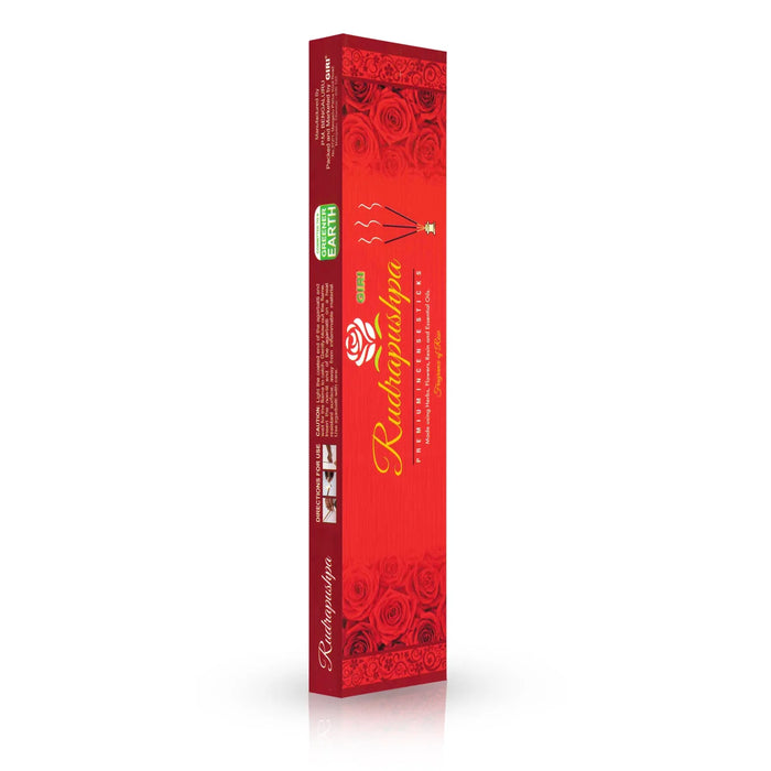 Giri Rudrapushpa Premium Incense Sticks - 50 Gms | Rose Fragrance Agarbatti/ Agarbathi for Pooja