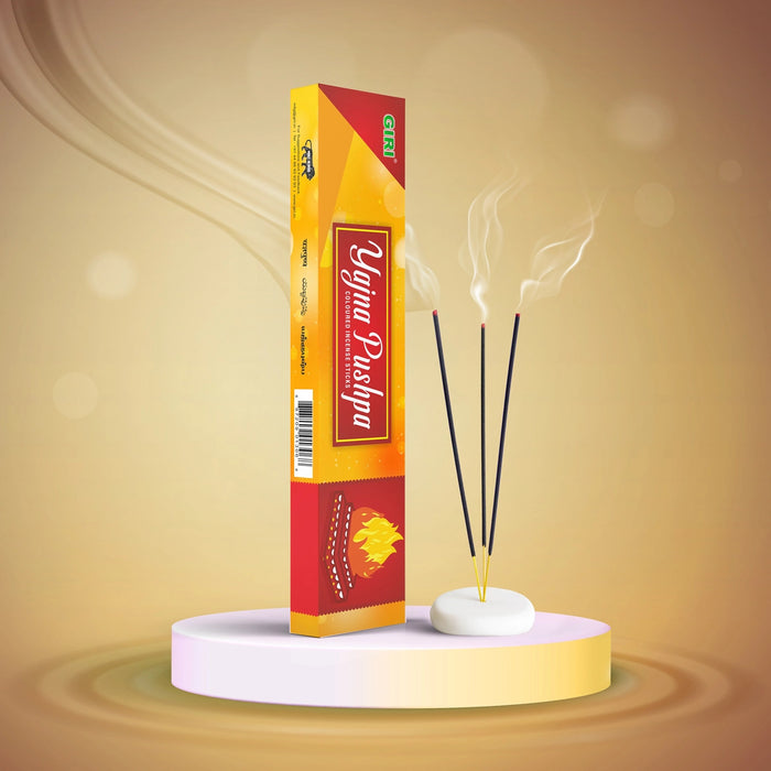 Giri Yajna Pushpa Incense Sticks - 35 Sticks | Fresh Fragrance Agarbathi/ Agarbatti for Pooja