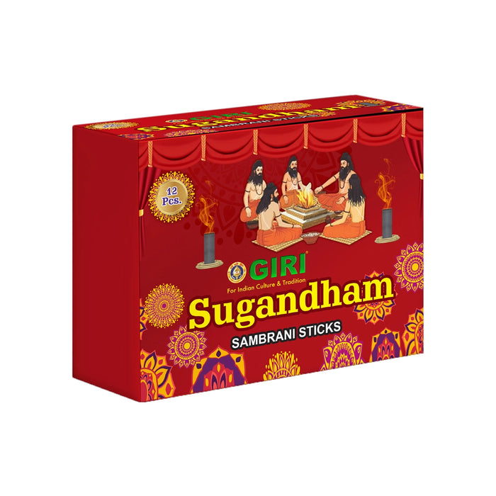 Sugandham Dhoop Sticks - 20 Pcs | Sambirani/ Dhup Batti/ Guggal for Pooja