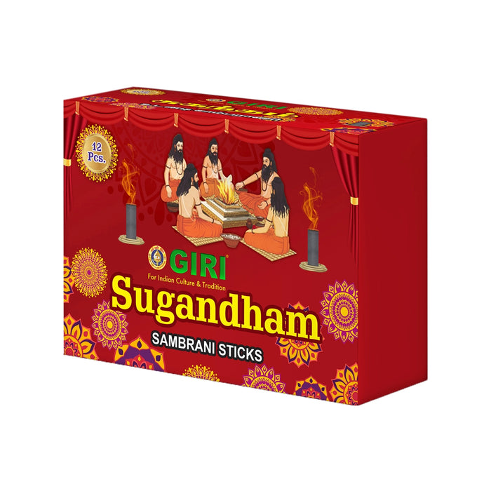 Sugandham Dhoop Sticks - 20 Pcs | Sambirani/ Dhup Batti/ Guggal for Pooja