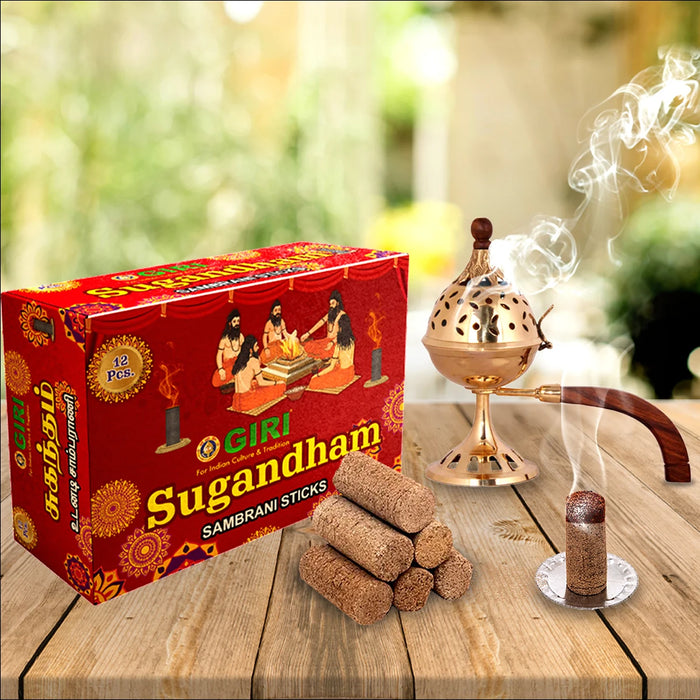 Sugandham Dhoop Sticks - 20 Pcs | Sambirani/ Dhup Batti/ Guggal for Pooja