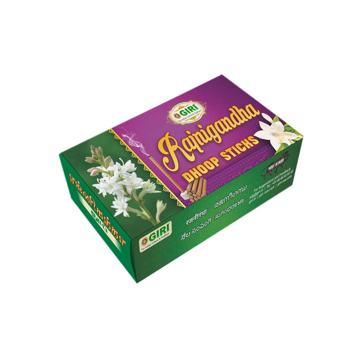 Giri Rajnigandha Dhoop Sticks - 50 Gms | Sambrani Incense/ Dhoop Batti/ Dhoop Incense for Pooja