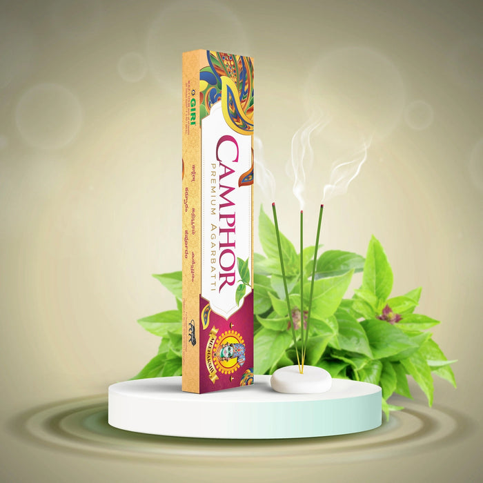 Giri Camphor Premium Agarbatti - 50 Sticks | Incense Sticks/ Agarbathi/ Scent Sticks For Pooja
