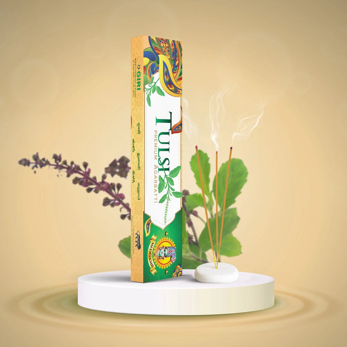 Giri Tulsi Premium Agarbatti - 50 Sticks | Incense Sticks/ Agarbathi/ Scent Sticks For Pooja