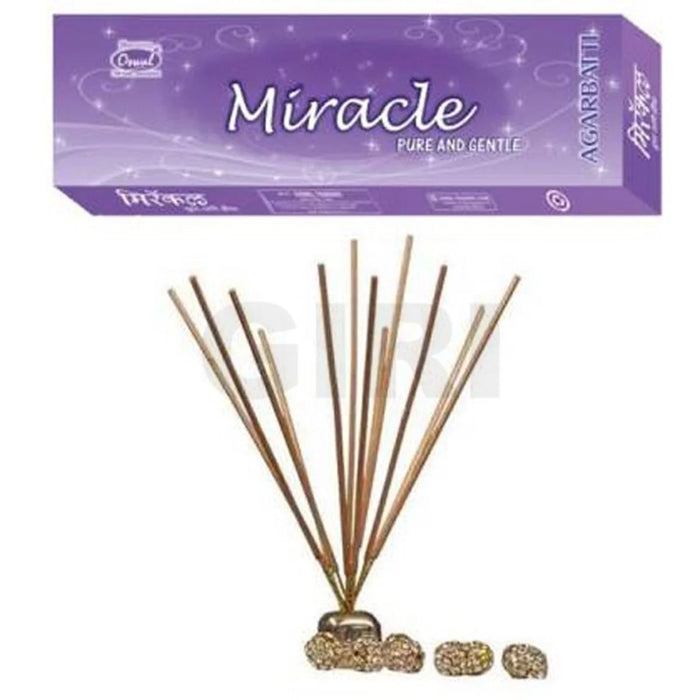 Oswal Traders Miracle Pure & Gentle Agarbatti - 100 Gms | Incense Sticks/ Agarbathi for Pooja