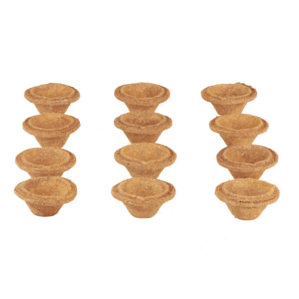 Panchagavya Vilakku Set | 12 Pcs/ Panchagavya Diya/ Cow Dung Vilakku/ Panchagavya Deepam for Pooja