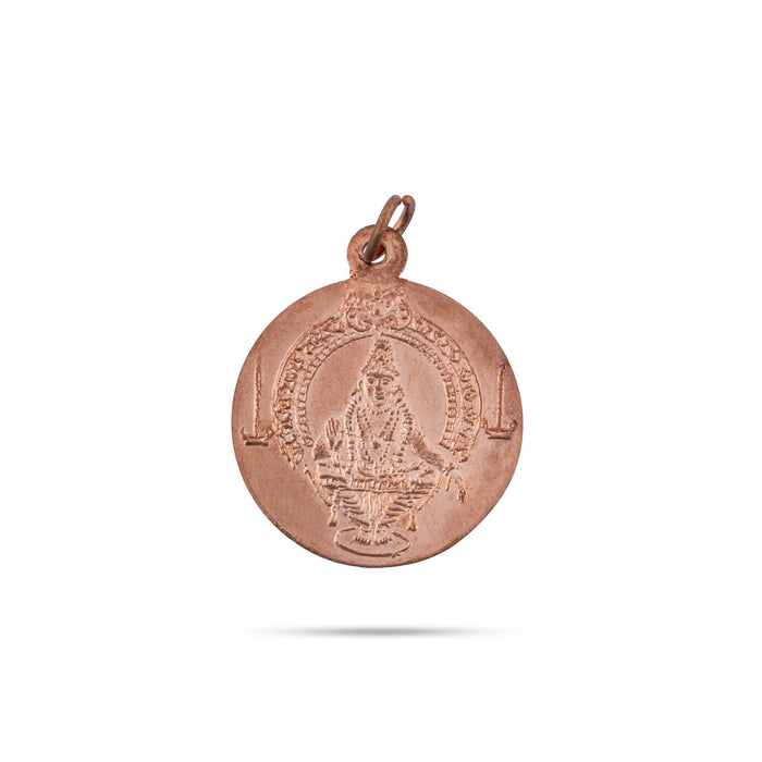 Ayyappan Locket | Copper Dollar/ Copper Pendant for Men & Women